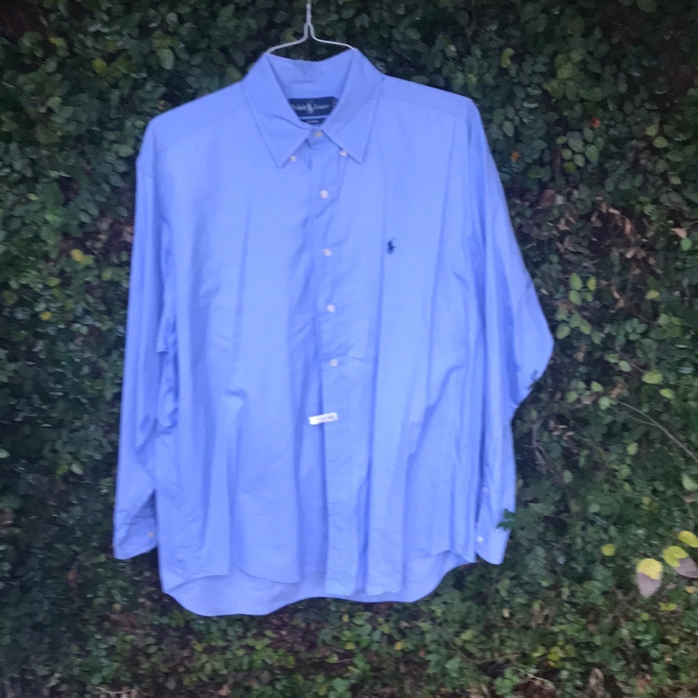 RALPH LAUREN BLUE OXFORD LARGE!